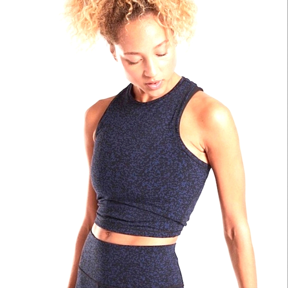 Athleta Shanti Crop Jacquard Tank